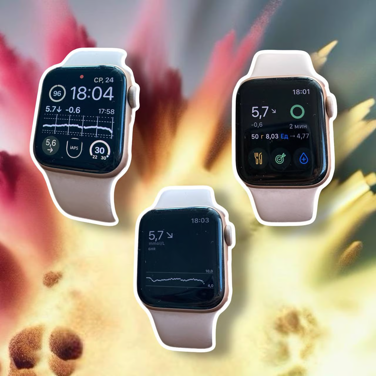 Apple watches для отображения глюкозы крови